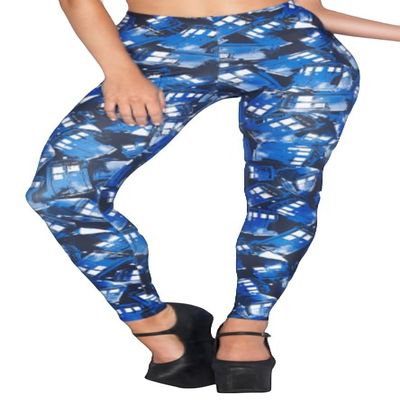 Sister Amy Women's Digital Skull Printed Elastic Footless Tights Leggings Who US XXXXL