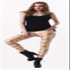 Sister Amy Women's Digital Skull Printed Elastic Footless Tights Leggings Hamburger XXXX-Large view 3