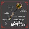 Shot Darts Steel Tip, Roman Empire Legion (23g/ 24g/ 25g) 90% Tungsten Barrels, Front Balanced with Secure Grip, Handcrafted Professional Dart Set and Flights Made in New Zealand, Metal Tip Bar Darts view 3