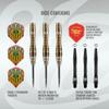 Shot! Darts Roman Empire Legion Steel Tip Dart Set | 90% Tungsten Barrels | Front Balanced with Secure Grip | Handcrafted Pro Darts with Flights for Men & Women | Metal Tips | Made in New Zealand view 3