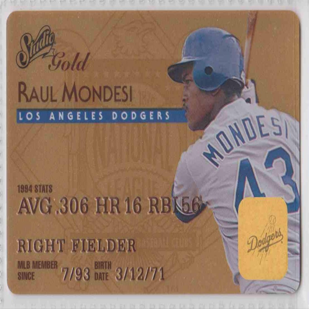 1995 DONRUSS Studio Gold Raul MONDESI #19 of 50