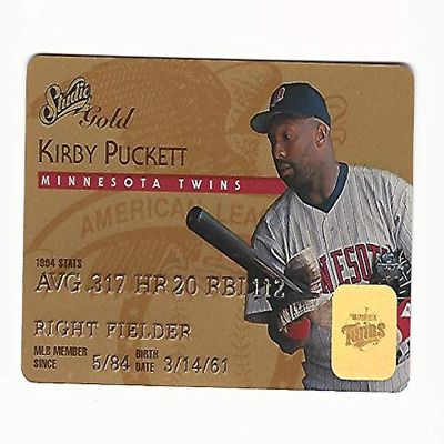 1995 DONRUSS Studio Gold Kirby Puckett # 22 of 50