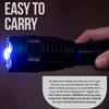 2-in-1 Stun Gun Flashlight-Rechargeable Stun Gun for self Defense Men Women-Palm Sized-Shockwave Mini Tactical Stungun- 9.5" Military Grade Body-Multiple Light Modes-Holster & Charging Cable view 4