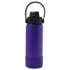 Aquatix Double Wall Insulated 21 Ounce Purple Bottle with Silicon Shock Scratch and Dent Resistant Boot (Purple) view 1