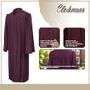 CLERKMANS Maroon High School Graduation Gown  Matte Fabric 63 (6'6"-6'8") view 3