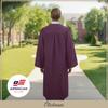 CLERKMANS Maroon High School Graduation Gown  Matte Fabric 63 (6'6"-6'8") view 4