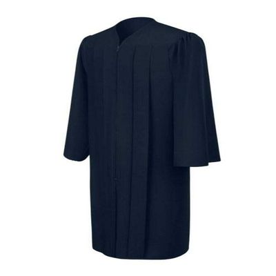 CLERKMANS Navy Blue High School Graduation Gown  Matte Fabric 54 (5'9"-5'11")