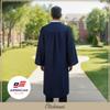 CLERKMANS Navy Blue High School Graduation Gown  Matte Fabric 54 (5'9"-5'11") view 4