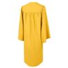CLERKMANS Gold High School Graduation Gown  Matte Fabric 51 (5'6"-5'8") view 2