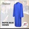 CLERKMANS Royal Blue High School Graduation Gown  Matte Fabric 45 (5'0"-5'2") view 2