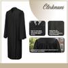 CLERKMANS Black High School Graduation Gown  Matte Fabric 45XL (5'0"-5'2") view 3