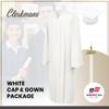 CLERKMANS White High School Graduation Gown  Matte Fabric 45 (5'0"-5'2") view 2