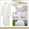 CLERKMANS White High School Graduation Gown  Matte Fabric 45 (5'0"-5'2") view 3