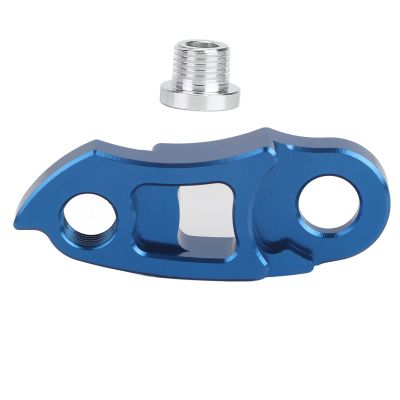 Bnineteenteam Rear Derailleur Hanger Tail Hook Extension Extender Aluminum Frame Gear for Mountain Road Bike(Blue)