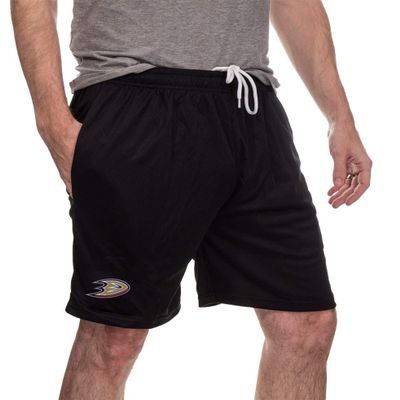 Calhoun NHL Men's Team Logo Air Mesh Shorts (Anaheim Ducks, Small)