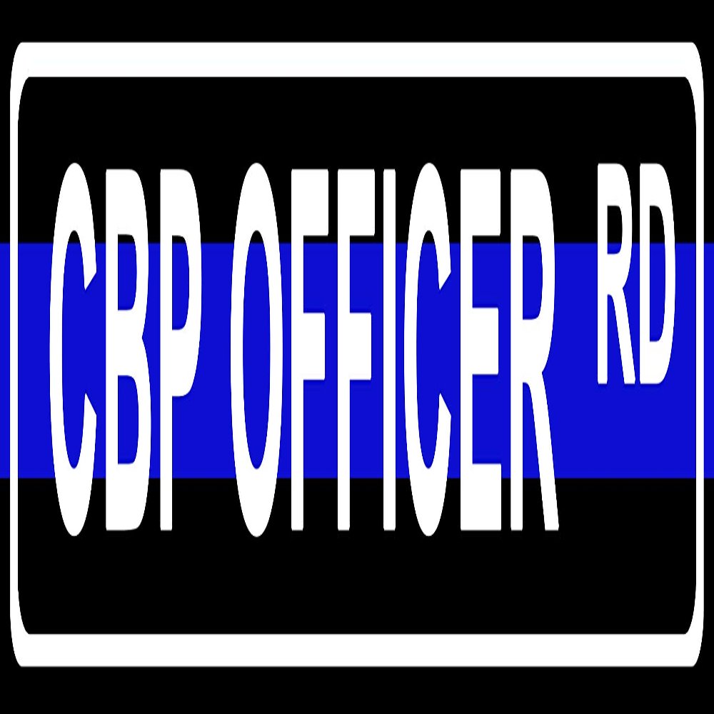 Makoroni - CBP Officer Police Novelty Street Sign Aluminum Metal 4x18 inc