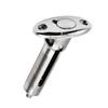 MARINE CITY Flag Staff Adjustable Stanchion Socket, 316 Grade Stainless Steel, 30-Degree Flush Mount, Twist Locking, Corrosion-Resistant, for Boats, Pack of 1 view 1