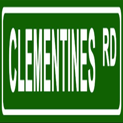 Makoroni - CLEMENTINES Foods Aluminum Metal 4x18 inc. Decorative Street and Room Sign