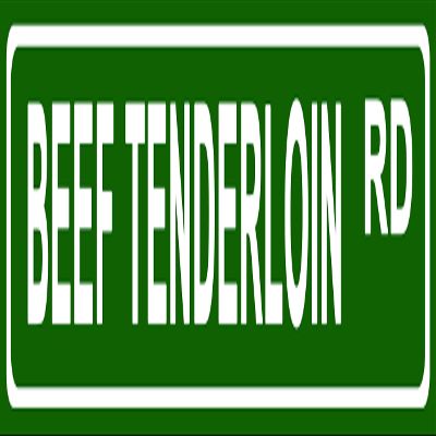 Makoroni - Beef Tenderloin Foods Aluminum Metal 4x18 inc. Decorative Street and Room Sign