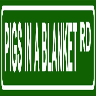 Makoroni - Pigs in A Blanket Foods Aluminum Metal 4x18 inc. Decorative Street and Room Sign