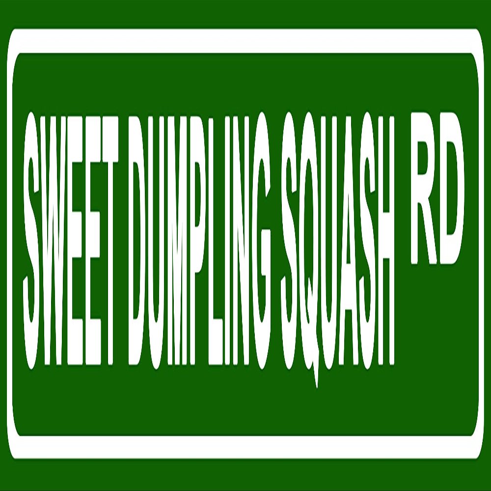 Makoroni - Sweet Dumpling Squash Foods Aluminum Metal 4x18 inc. Decorative Street and Room Sign