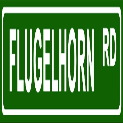 Makoroni - Flugelhorn Music Instrument Aluminum Metal 4x18 inc. Decorative Street and Room Sign