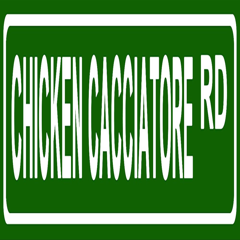 Makoroni - Chicken CACCIATORE Foods Aluminum Metal 4x18 inc. Decorative Street and Room Sign