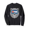 Colorado Flag Skiing Snowboarding Snow Bear Trendy shirt Sweatshirt view 1