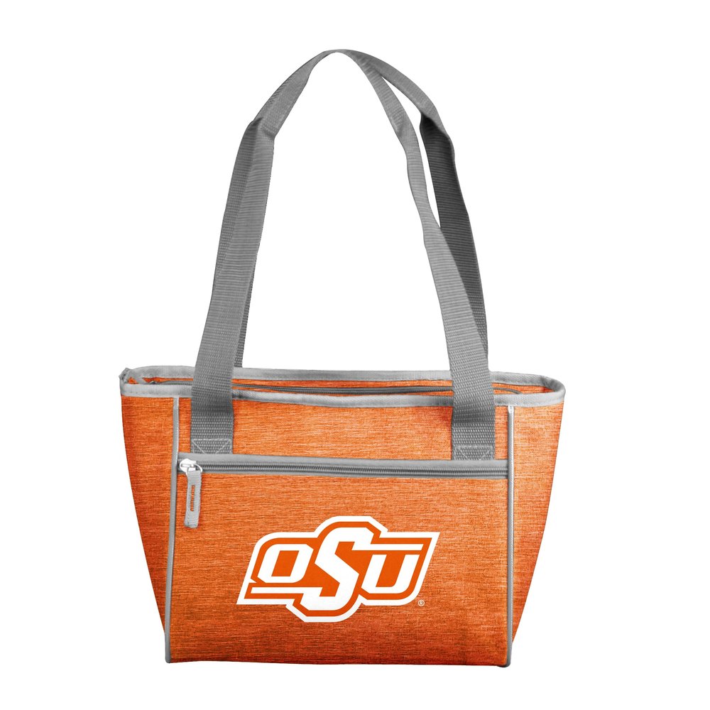 Logo Brands OK State Crosshatch 16 Can Cooler Tote