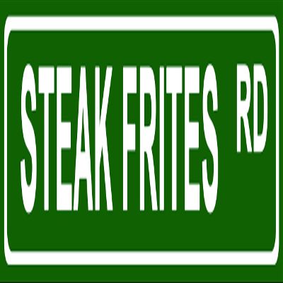Makoroni - Steak FRITES Foods Aluminum Metal 4x18 inc. Decorative Street and Room Sign
