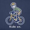 Life is Good Men's Bike Jake Vintage Crusher Tee, Darkest Blue - XXXL view 3