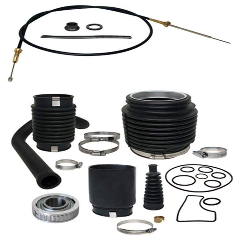 RPS Transom Service Kit Gimbal Bearing, Shift Cable, Exhaust, U-Joint, Shift Bellows, Replaces 30-803100T1 for Mercruiser Bravo 1, 2, 3, I, II, III