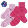 Babysoy Newborn Baby Girl Gripper Socks - Toddler Ankle Non-Slip Socks with Grips- Pack of 4s  (0-6 Months, Lavender-berry) view 3