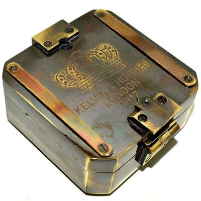Collectibles Brass Bruntun Compass Navigational Compass 3" Antique Vintage Nautical Item