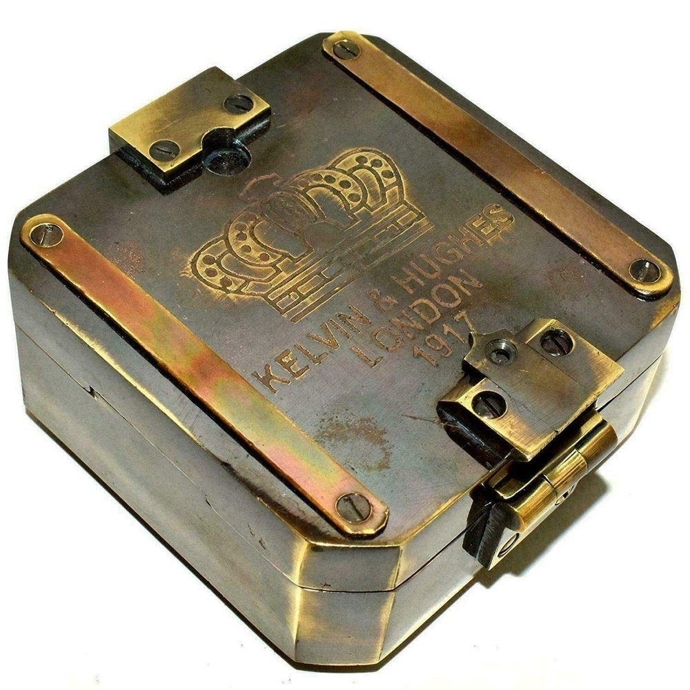 Collectibles Brass Bruntun Compass Navigational Compass 3" Antique Vintage Nautical Item