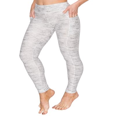 ALWAYS Women's Yoga Pants with Pockets - High Waist Premium Soft Tummy Control Workout Stretch Leggings Heather Grey S