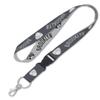 WinCraft Brooklyn Nets Premium Lanyard Keychain, 1 inch Wide Charcoal Edition view 1