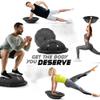 Yes4All 880LBS Half Ball Balance Trainer, Pilates Balance & Stability Ball for Exercises, Home Gym, Floor & Full Body Workouts, Matte Black view 4