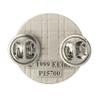 2nd Amendment Right to Bear Arms Militia Liberty or Death 1789 Skull and Crossed Guns 1" Lapel Pin (1 Pin) view 2