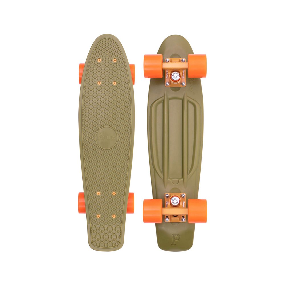 Penny Australia, 22 Inch Burnt Olive Penny Board, The Original Plastic Skateboard