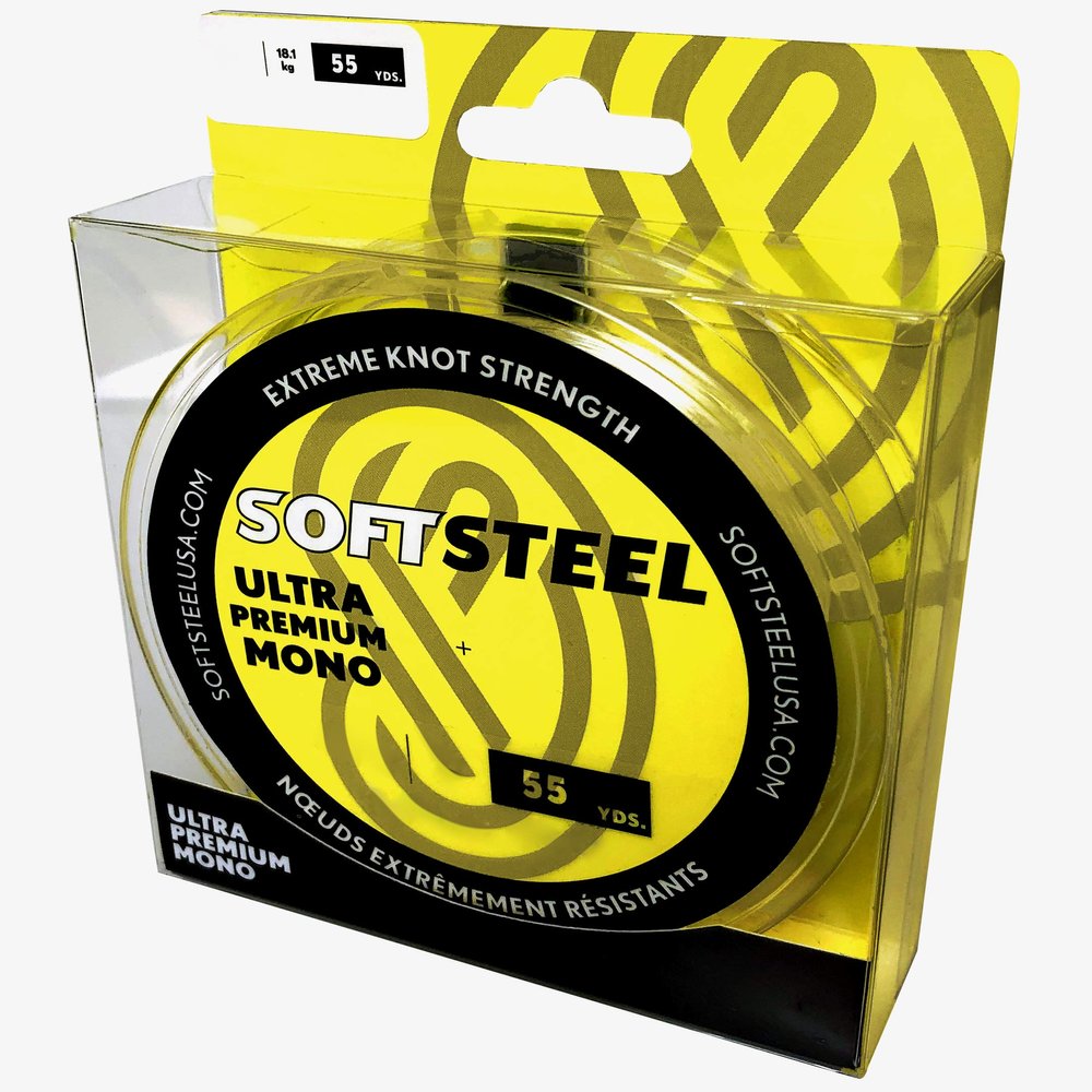 Soft Steel Ultra Premium Monofilament Clear 110 Yard Spool- 50-Pound