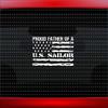 Noizy Graphics Proud Navy Dad #3 Family Sailor Mom USA Car Sticker Truck Window Vinyl Decal Color: Matte Black view 1