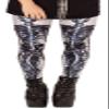 Sister Amy Women's Digital Skull Printted Ankle Elastic Tights Legging Skeleton Mermaid US XXXXL view 1