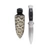 TG,LLC Treasure Gurus Full Tang Hunting Tactical Boot Knife Survival Dagger Rattlesnake Skin Leather Sheath view 4