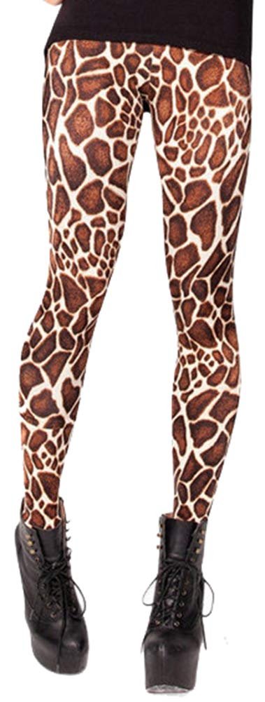 Sister Amy Women's Digital Geometry Printted Ankle Elastic Tights Legging Leopard US XXXXL