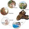 Asifn Men Athletic Open Toe Sandals Slides Outdoor Summer Leather Fisherman Beach Casual Shoes Adventures Outings Hiking 8.5 Brown view 4