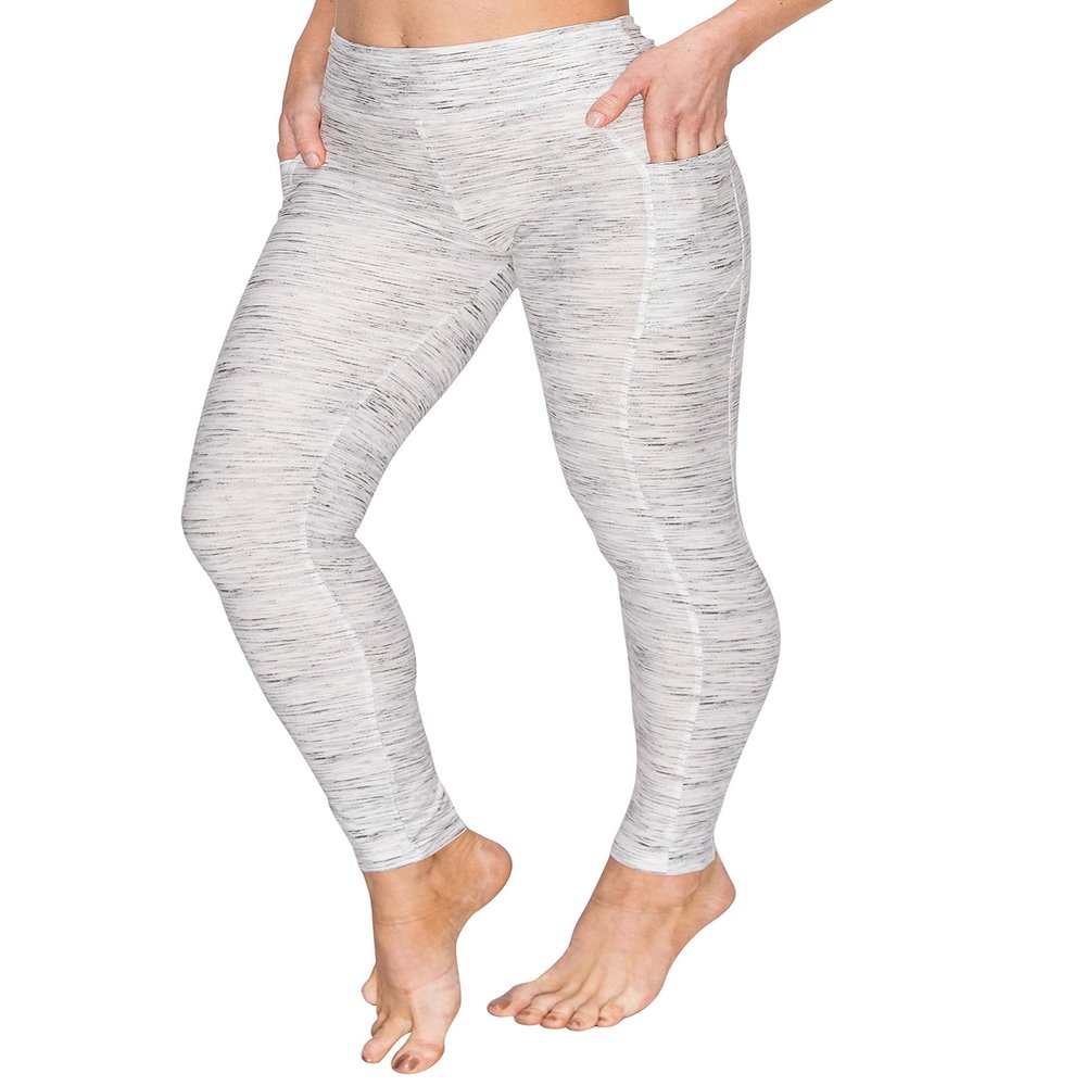 ALWAYS Women's Yoga Pants with Pockets - High Waist Premium Soft Tummy Control Workout Stretch Leggings Heather Grey M