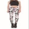 Sister Amy Women's Digital Skull Printted Ankle Elastic Tights Shiny Legging O-Skulls in Rose US XXXXL O-Skulls in Rose view 4