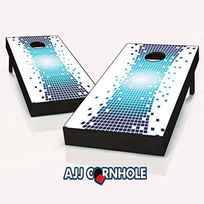 MKF Collection by Mia K. Farrow AJJCornhole 107-PixelWarp Pixel Warp Theme Cornhole Set with Bags - 8 x 24 x 48 in.