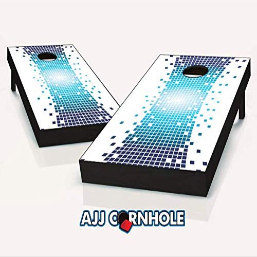 MKF Collection by Mia K. Farrow AJJCornhole 107-PixelWarp Pixel Warp Theme Cornhole Set with Bags - 8 x 24 x 48 in.